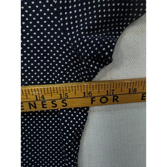 Tommy Hilfiger Womens V-Neck T-Shirt Size S Navy Polka Dots Short Sleeves Casual - Picture 9 of 12